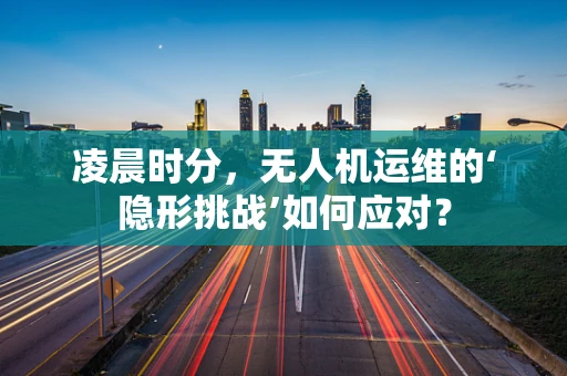 凌晨时分，无人机运维的‘隐形挑战’如何应对？