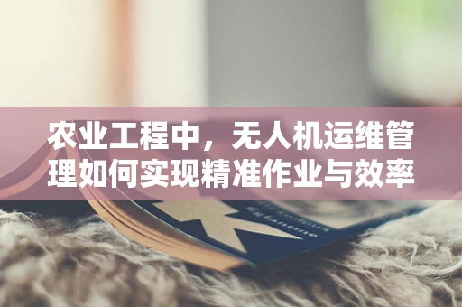 农业工程中，无人机运维管理如何实现精准作业与效率提升？