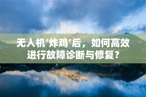 无人机‘炸鸡’后，如何高效进行故障诊断与修复？