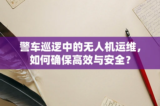 警车巡逻中的无人机运维，如何确保高效与安全？