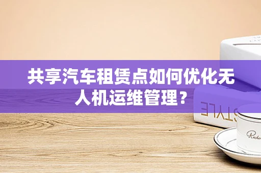 共享汽车租赁点如何优化无人机运维管理？