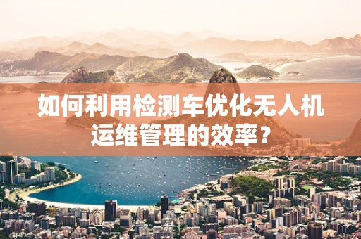 如何利用检测车优化无人机运维管理的效率？