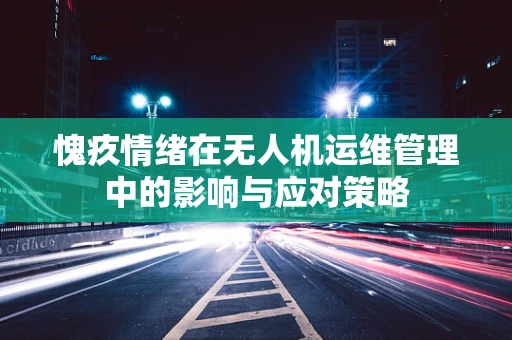 愧疚情绪在无人机运维管理中的影响与应对策略