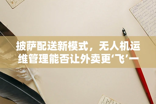 披萨配送新模式，无人机运维管理能否让外卖更‘飞’一般？