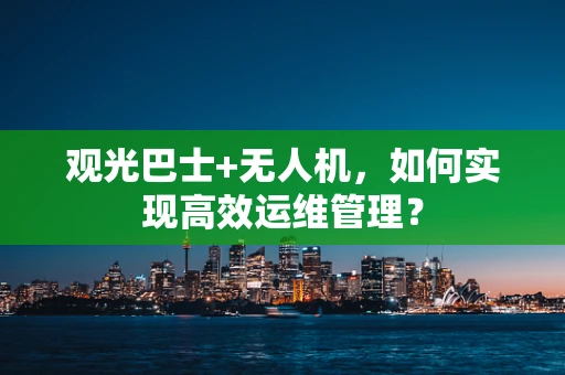 观光巴士+无人机，如何实现高效运维管理？