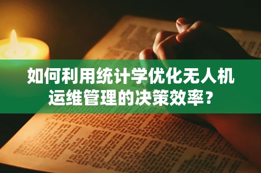 如何利用统计学优化无人机运维管理的决策效率？
