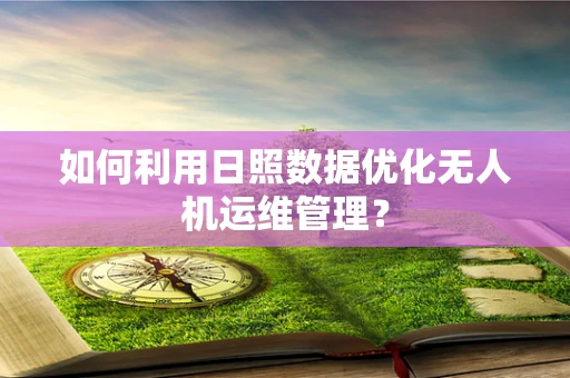 如何利用日照数据优化无人机运维管理？