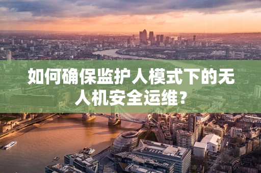 如何确保监护人模式下的无人机安全运维？