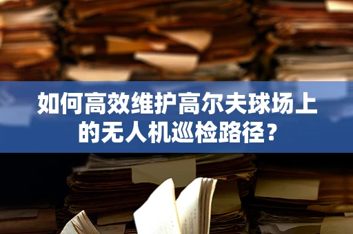 如何高效维护高尔夫球场上的无人机巡检路径？