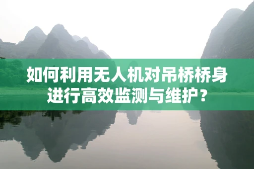 如何利用无人机对吊桥桥身进行高效监测与维护？