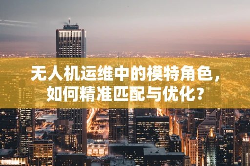 无人机运维中的模特角色，如何精准匹配与优化？