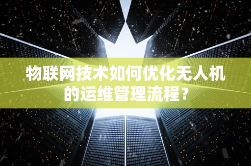 物联网技术如何优化无人机的运维管理流程？