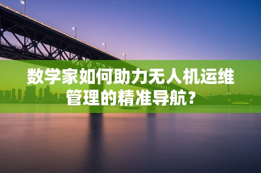 数学家如何助力无人机运维管理的精准导航？