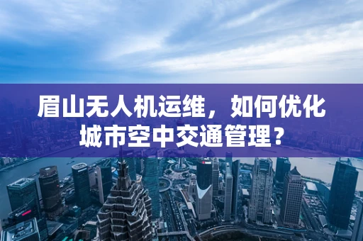 眉山无人机运维，如何优化城市空中交通管理？