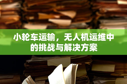 小轮车运输，无人机运维中的挑战与解决方案