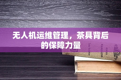 无人机运维管理，茶具背后的保障力量