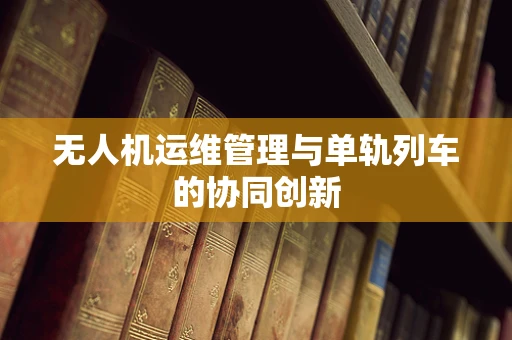 无人机运维管理与单轨列车的协同创新