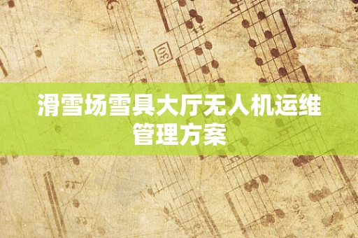 滑雪场雪具大厅无人机运维管理方案