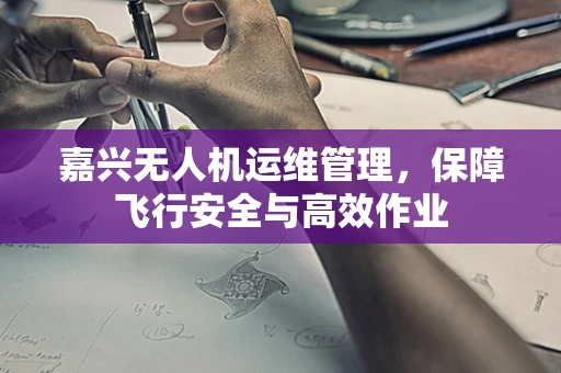 嘉兴无人机运维管理，保障飞行安全与高效作业