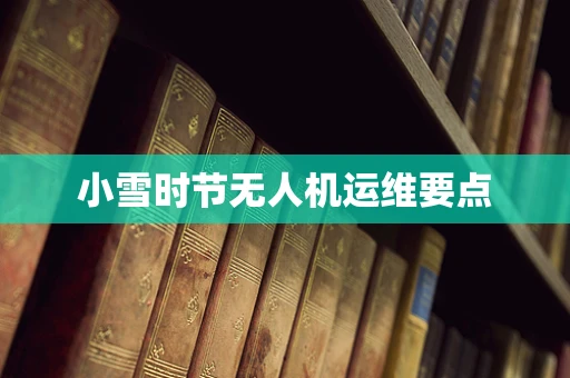 小雪时节无人机运维要点