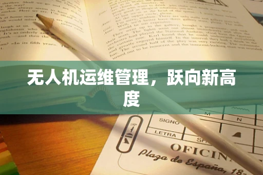 无人机运维管理，跃向新高度
