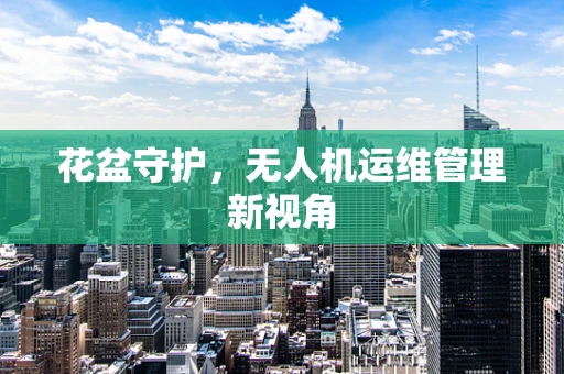 花盆守护，无人机运维管理新视角
