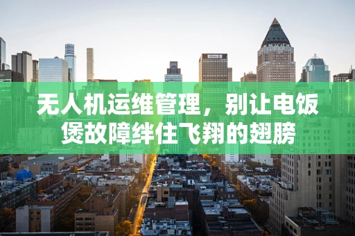 无人机运维管理，别让电饭煲故障绊住飞翔的翅膀