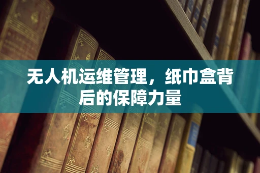 无人机运维管理，纸巾盒背后的保障力量
