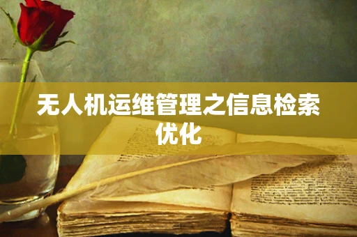 无人机运维管理之信息检索优化