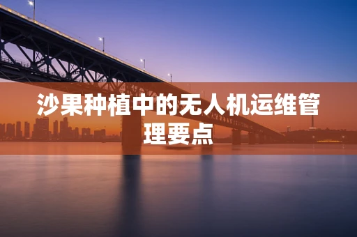 沙果种植中的无人机运维管理要点