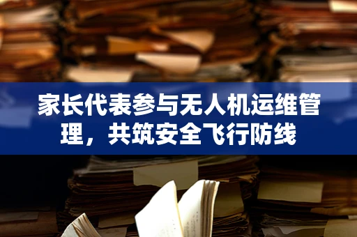 家长代表参与无人机运维管理，共筑安全飞行防线