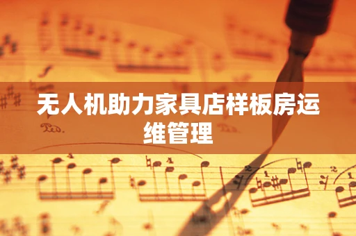 无人机助力家具店样板房运维管理