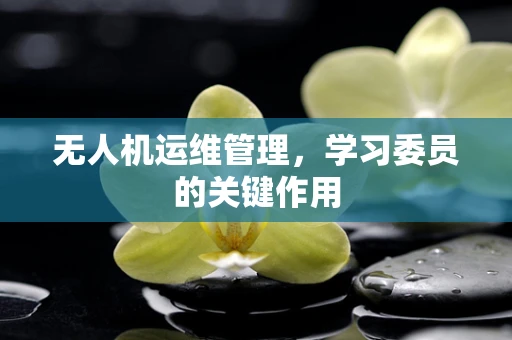无人机运维管理，学习委员的关键作用