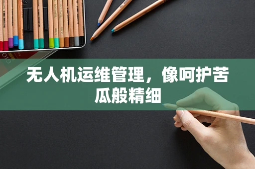 无人机运维管理，像呵护苦瓜般精细