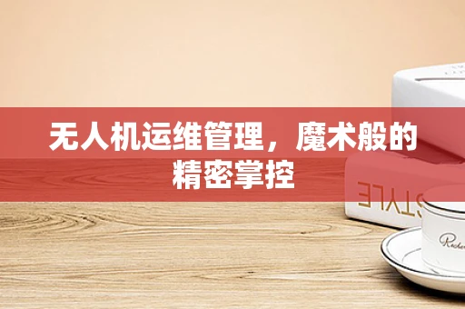 无人机运维管理，魔术般的精密掌控