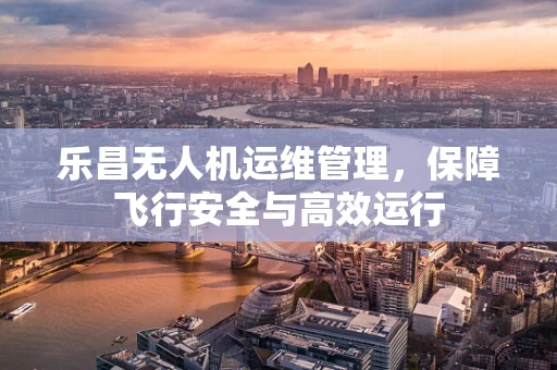 乐昌无人机运维管理，保障飞行安全与高效运行