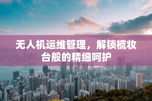 无人机运维管理，解锁梳妆台般的精细呵护