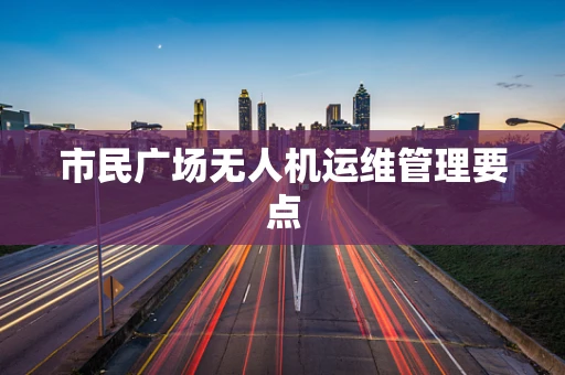 市民广场无人机运维管理要点