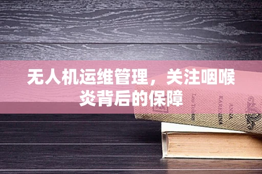 无人机运维管理，关注咽喉炎背后的保障