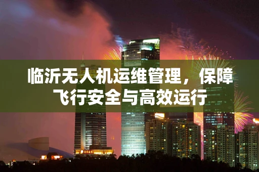 临沂无人机运维管理，保障飞行安全与高效运行