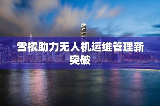 雪橇助力无人机运维管理新突破