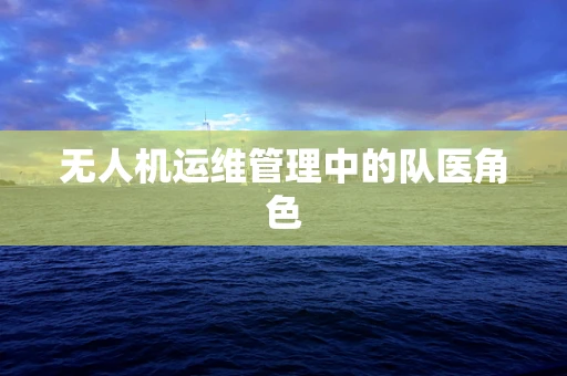 无人机运维管理中的队医角色