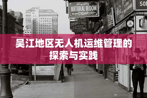 吴江地区无人机运维管理的探索与实践