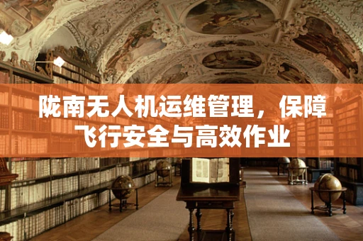 陇南无人机运维管理，保障飞行安全与高效作业