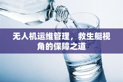 无人机运维管理，救生艇视角的保障之道