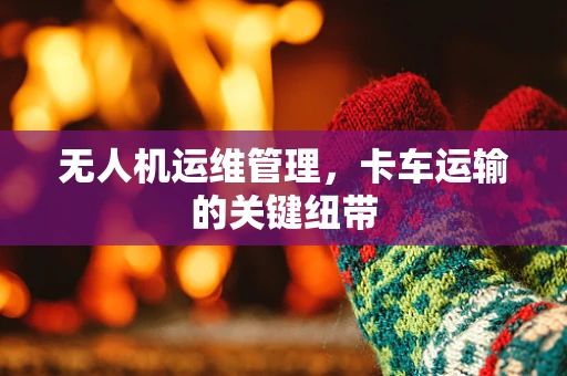无人机运维管理，卡车运输的关键纽带