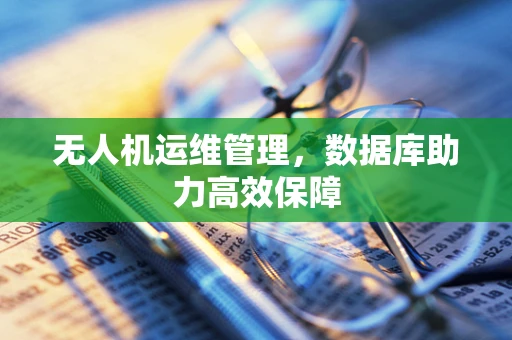 无人机运维管理，数据库助力高效保障