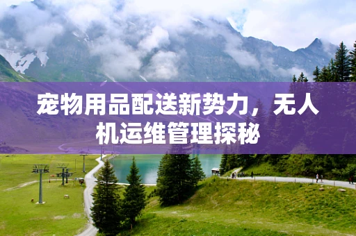宠物用品配送新势力，无人机运维管理探秘