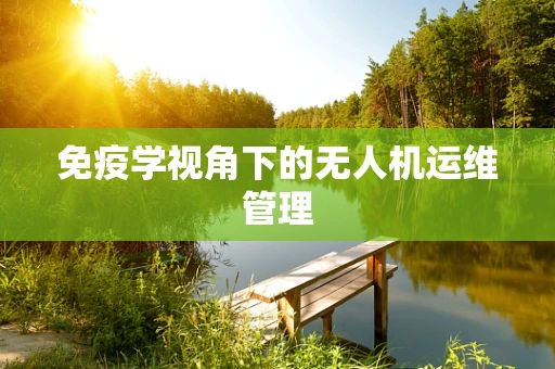 免疫学视角下的无人机运维管理