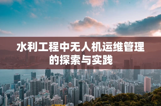 水利工程中无人机运维管理的探索与实践